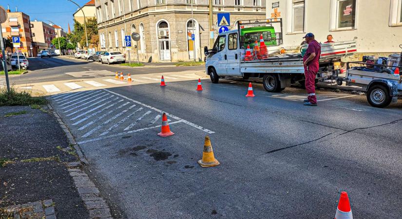 Útburkolat festése Szombathelyen