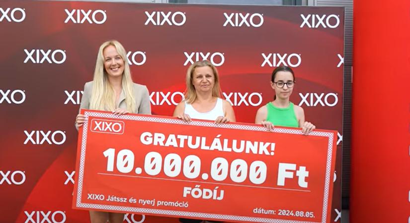 Zalai édesanya nyerte a XIXO 10 millió forintos fődíját