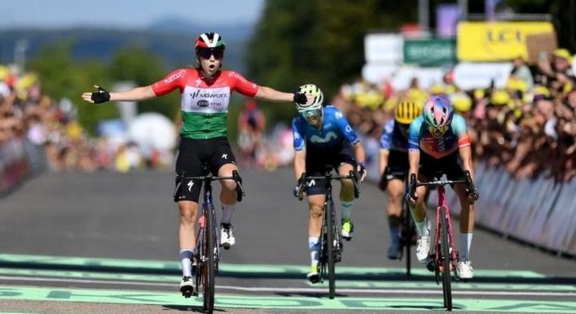 Bravó, Vas Blanka! Versenyzőnk szakaszt nyert a Tour de France-on  videó