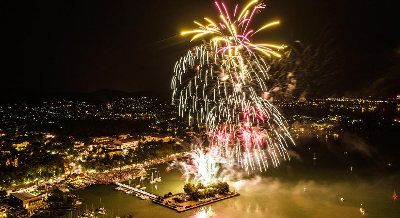 Tűzijátékok a Balatonnál 2024. augusztus 19-20-án