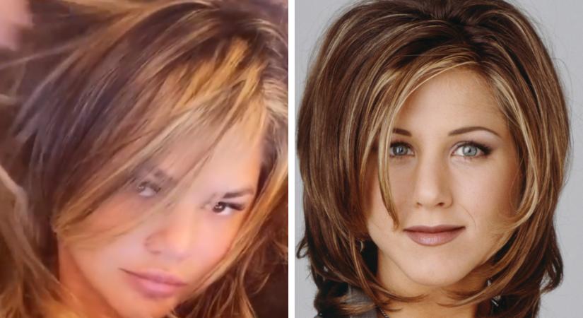 Ön szerint is hasonlít Chrissy Teigen új fazonja Jennifer Aniston ikonikus frizurájára?