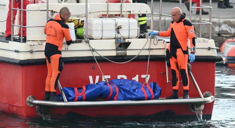 A szicíliai szuperjacht négy áldozata nem vízbe fúlt, hanem elfogyott a kabinjukban rekedt levegő