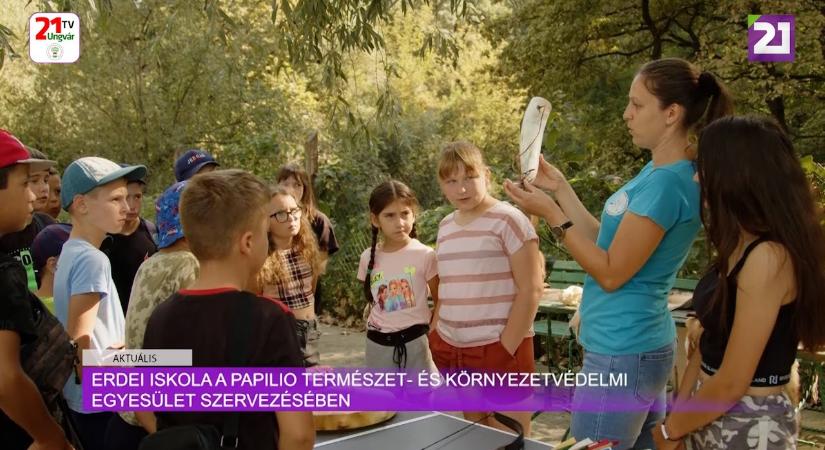 Aktuális (2024.09.05) Erdei iskola a Papilio Természet- és Környezetvédelmi Egyesület szervezésében (videó)