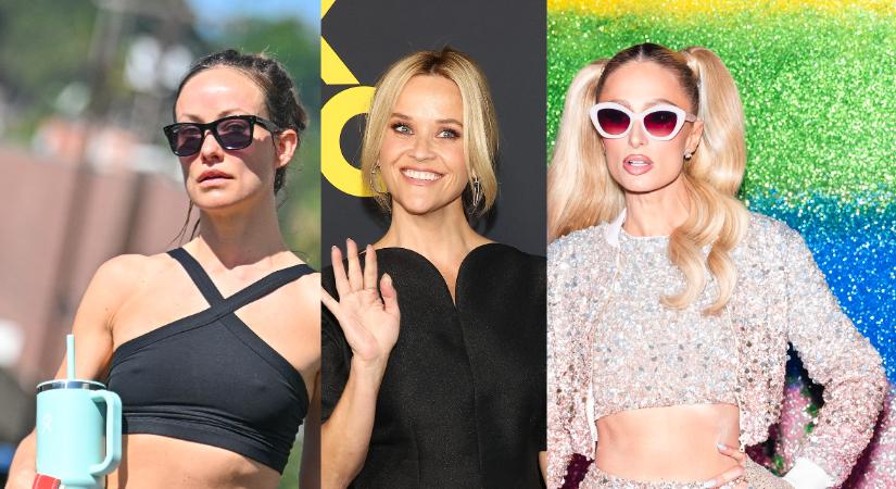 Olivia Wilde és Reese Witherspoon megmutatta a fiát, Paris Hilton bőrcsizmában feszített