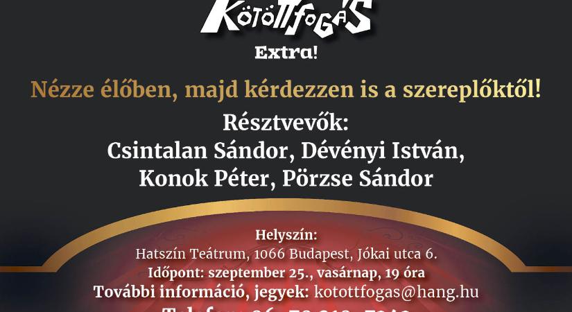 Jelentkezzen a szeptemberi Kötöttfogás Extrára!