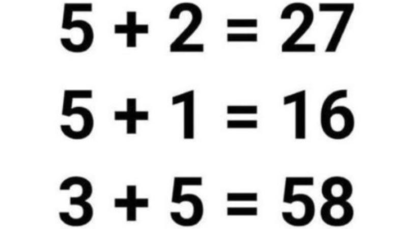 Hihetetlenül magas az IQ-szinted, ha megoldod ezt a matekpéldát 15 másodperc alatt