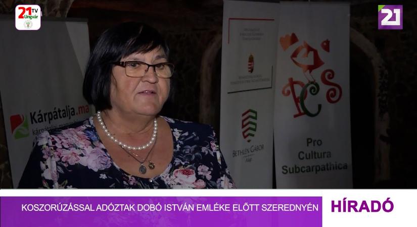 Koszorúzással adóztak Dobó István emléke előtt Szerednyén (videó)