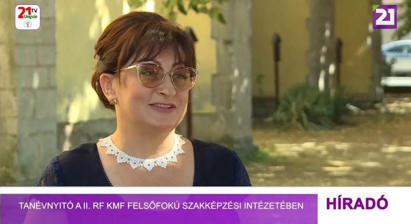 Tanévnyitó a II. RF KMF Felsőfokú Szakképzési Intézetében (videó)