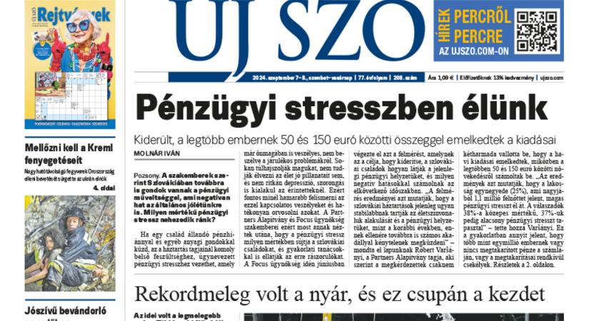 Miről ír a szombati Új Szó?