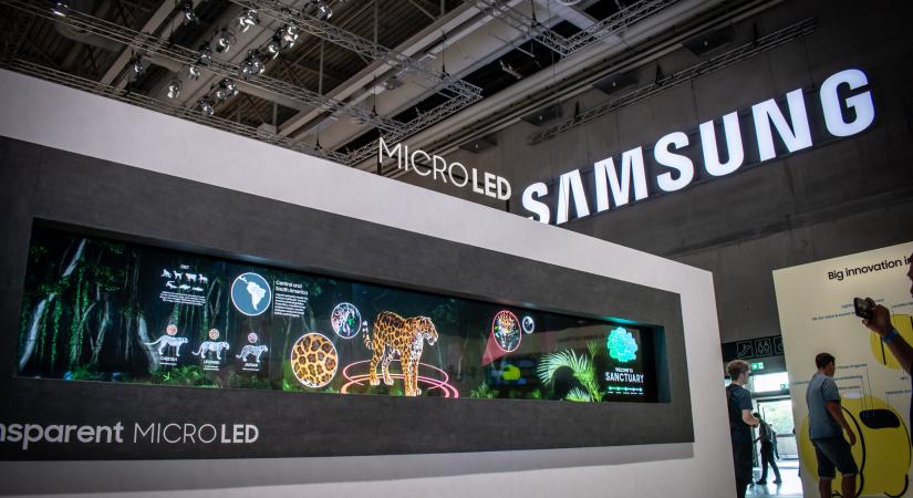 Páratlan látvány a Samsung átlátszó MicroLED kijelzője