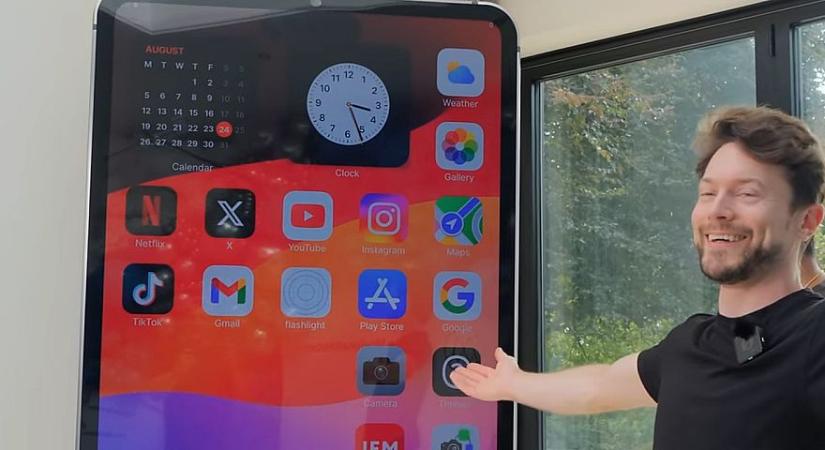 Megcsinálták a világ legnagyobb működő iPhone-ját - nem hiszed el, hogy mekkora lett
