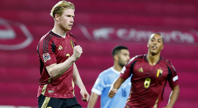 Kevin De Bruyne duplázott a debreceni Nagyerdei Stadionban, simán nyertek a belgák