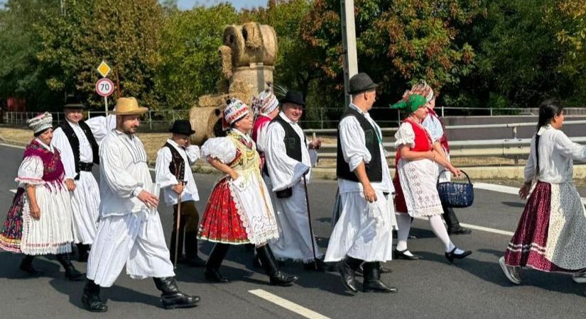 Szüreti felvonulás és mulatság varázsolta színessé Vizslás utcáit (fotók)