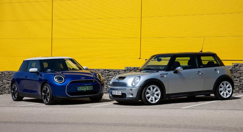 A régi benzines vagy az új elektromos Mini Cooper S az igaz út? - Összehasonlító: Mini Cooper S (2007) vs Mini Cooper SE (2024)