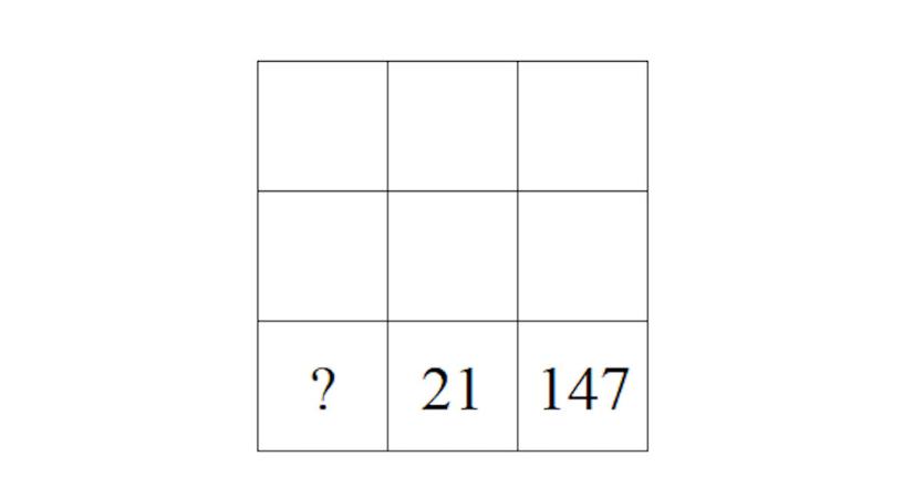 Melyik szám illik a kérdőjel helyére? Önnek legalább 120 az IQ-ja, ha 20 másodperc alatt megmondja