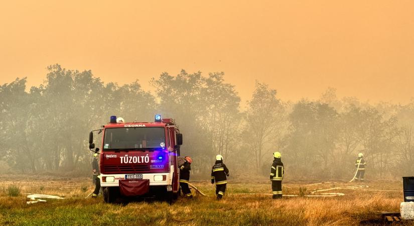 Helikopterekkel is oltották a napok óta tomboló tüzet - képek