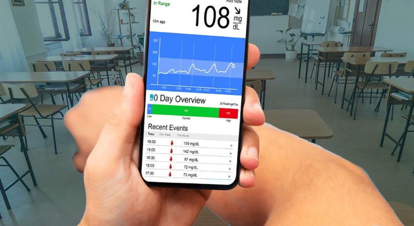 A cukorbeteg diákok maguknál tarthatják a mobilt