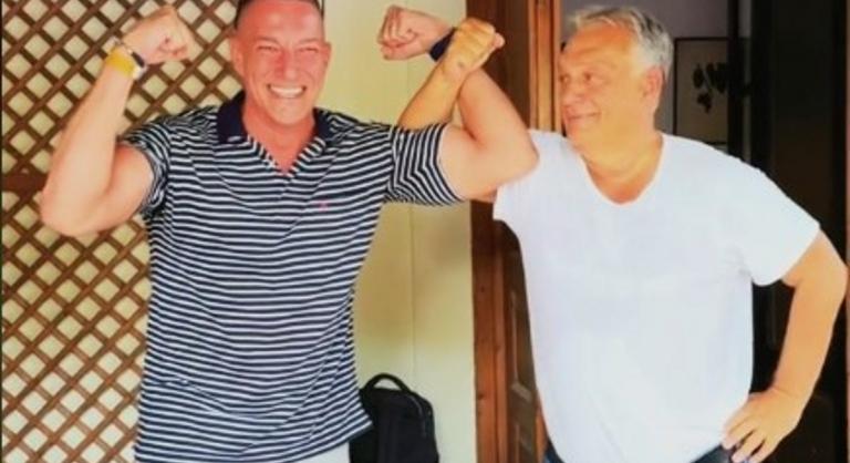 Orbán Viktor összemérte bicepszét a Sztárbox versenyzőjével