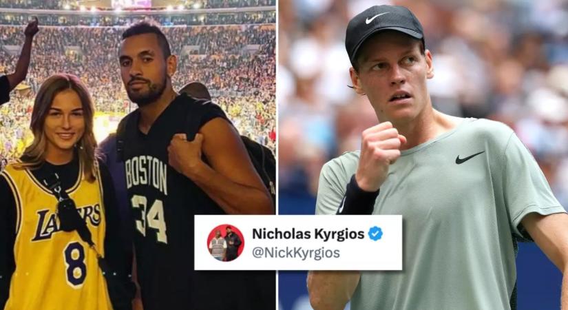 Nick Kyrgios ismét nem hazudtolta meg önmagát, amikor „beszólt” Sinnernek