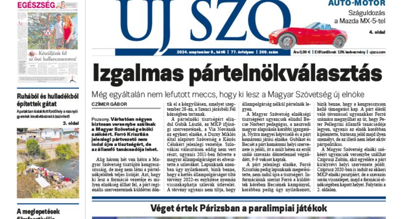 Miről ír a hétfői Új Szó?