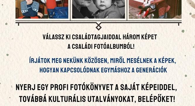 Mesélő fényképalbum-Korosztálytól független, kreatív alkotói pályázat – felhívás