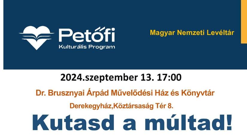 Családfa-kutató foglalkozássorozat indul Derekegyházon