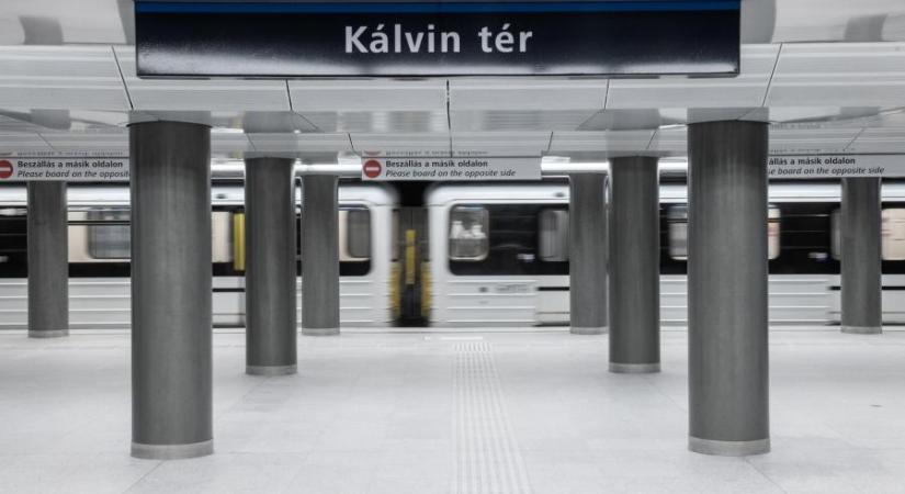 Metrósínek közé esett egy ember kedd reggel a Kálvin téren