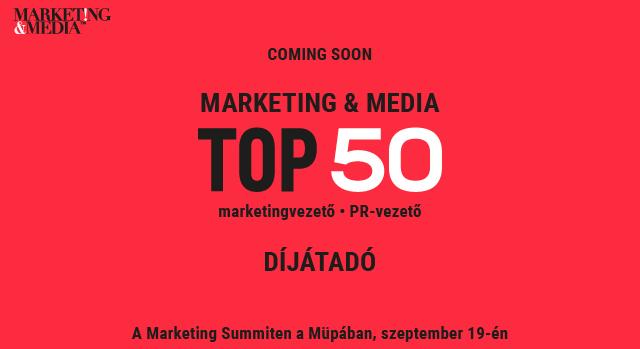 Jövő héten duplázás – jön a TOP50 marketingvezető és TOP50 PR-es díjátadó