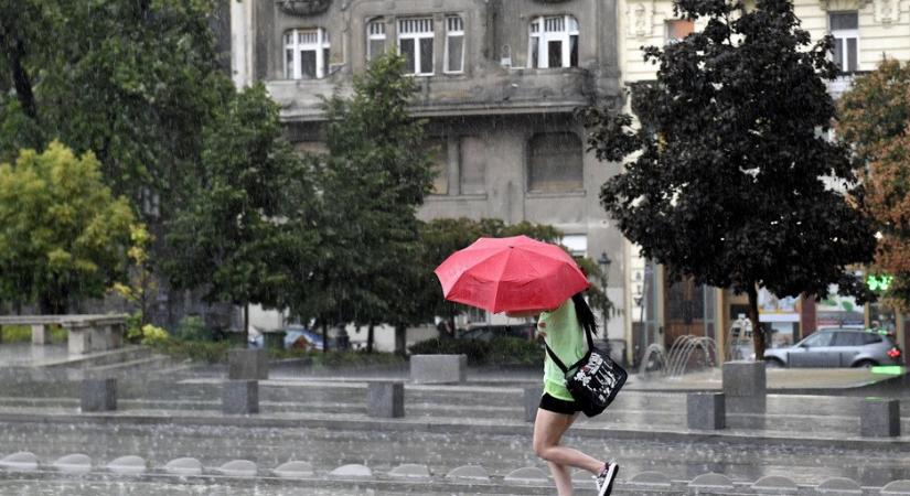 Megérkezik az eső, a szél és a lehűlés