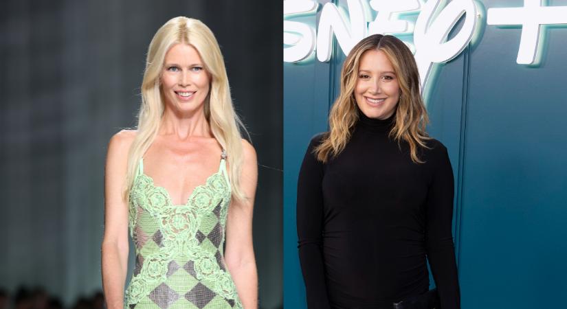 Claudia Schiffer bomba formában, Ashley Tisdale-t először látták szülés után