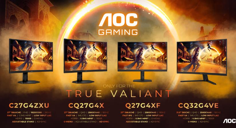 Itt az újabb adag AOC gamer monitor