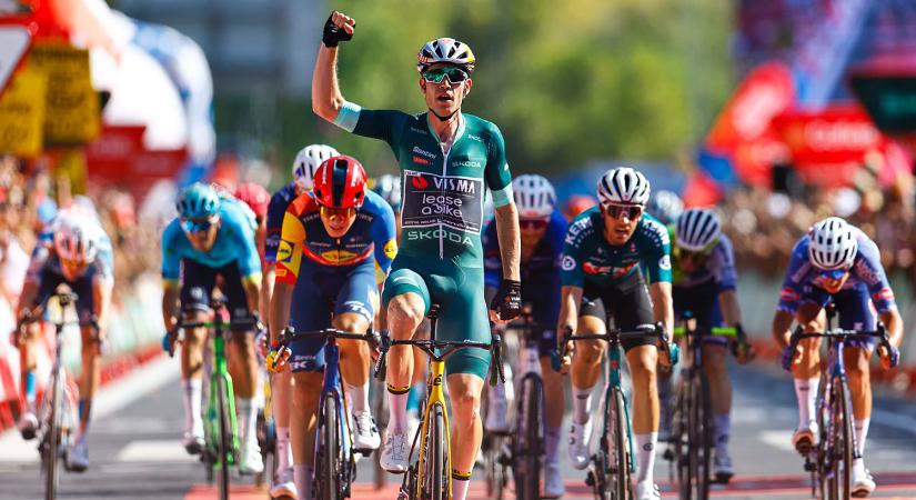 Valter Attila csapattársa, Wout Van Aert nyerte a Vuelta hetedik szakaszát