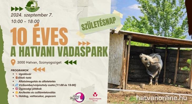 Tízéves a Hatvani Vadaspark 