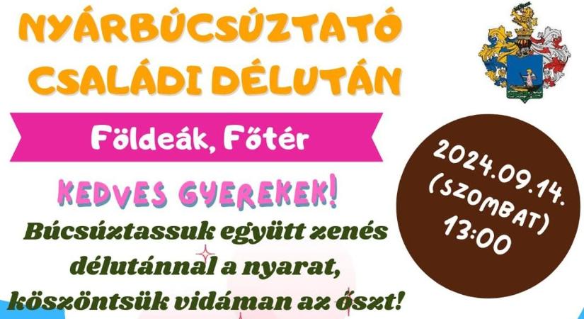 Vidám délután gyerekeknek Földeákon