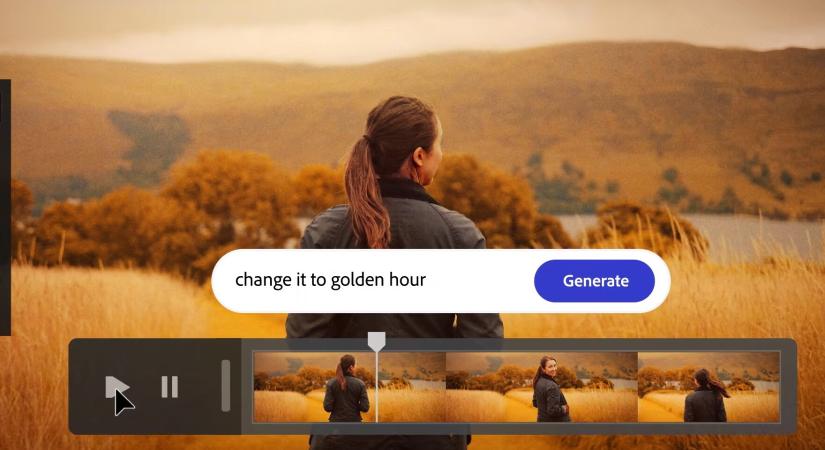 Idén már az Adobe is AI segítségével generál videót