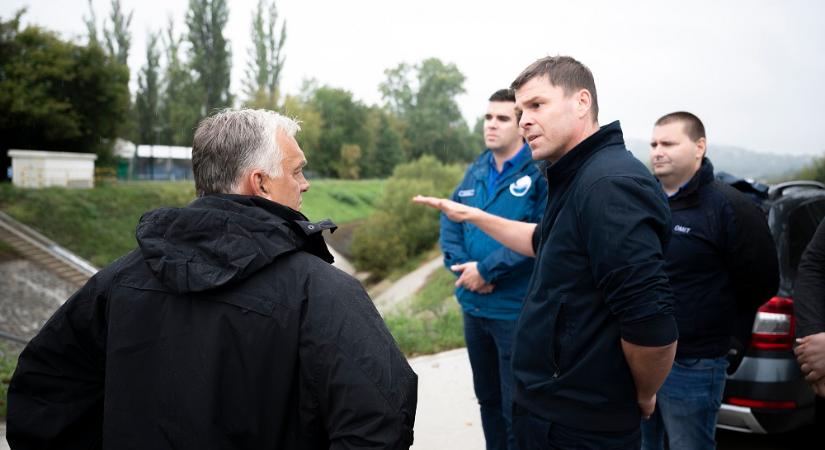 Ellenőrizte az árvízvédelmi felkészülést a miniszterelnök