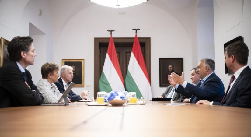 Orbán Viktor fogadta az IMF vezetőjét