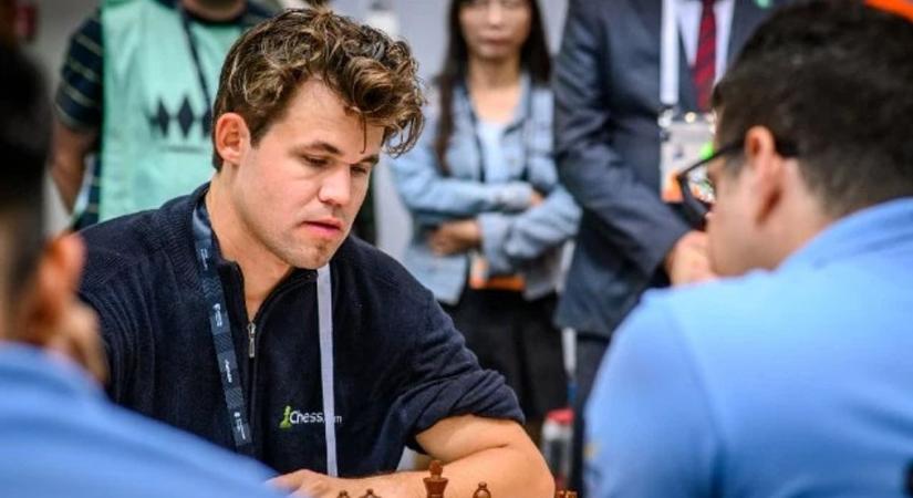 Carlsen kerékpárral robogott be a sakkolimpiára, perceken múlt, hogy vesztesnek nyilvánítsák