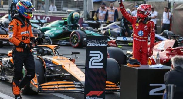 Az F1-es Azerbajdzsáni Nagydíj rajtrácsa