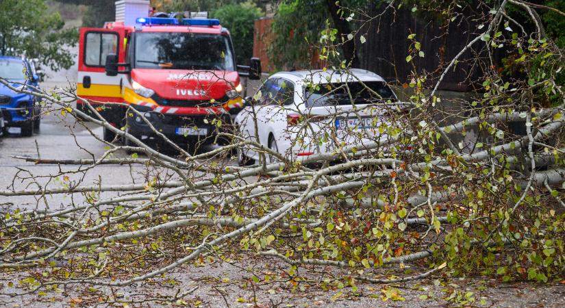 Több út járhatatlan Pozsonyban a vihar miatt