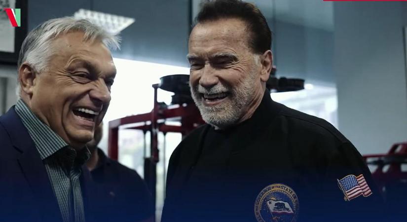 „Ha nincs fájdalom, nincs fejlődés” – Ezt nem láttuk jönni, Orbán Viktort edzette Arnold Schwarzenegger: videó is készült a közös gyúrásról