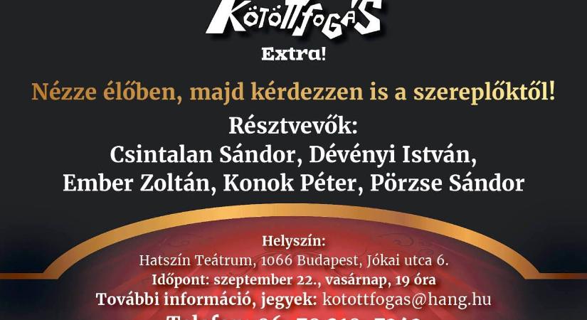 Jelentkezzen a szeptemberi Kötöttfogás Extrára!