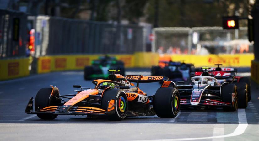 Az élre tört a McLaren: Így áll az F1-es pontverseny Baku után