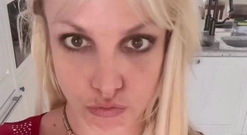 Britney Spears bevadult: egy szál rózsa takarja hatalmas mellét - Fotó