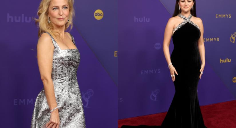 Gillian Anderson és Selena Gomez letarolták az Emmy vörös szőnyegét: meseszépek voltak mindketten, senki sem ért a nyomukba