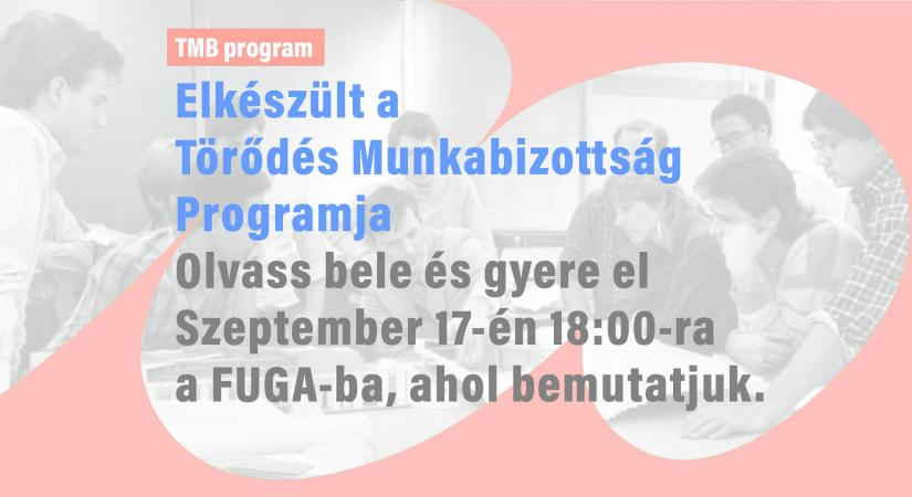 A Törődés Munkabizottság programbemutatója