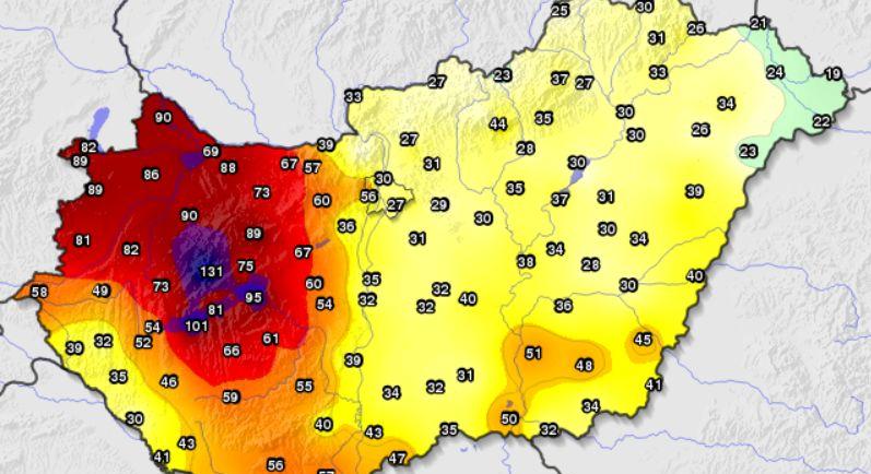 Orkán erejű széllel állított fel rekordot Borisz