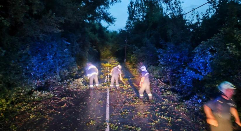 Főképp a viharkárok adtak munkát a tűzoltóknak vármegyében