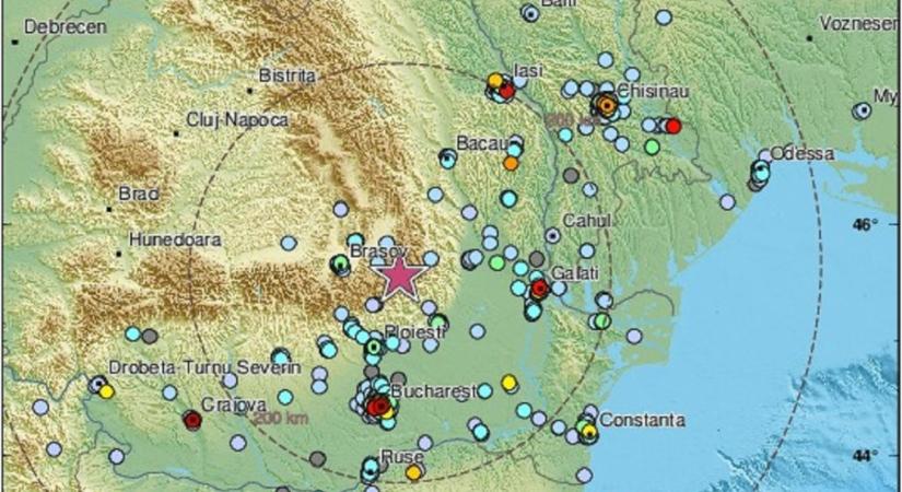Nagyobb földrengés pattant ki Romániában