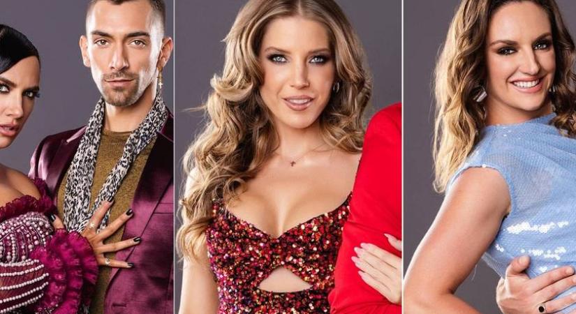 Ők a Dancing with the Stars szereplői: Tóth Gabi és párja, Szabó Zsófi, Hosszú Katinka is köztük van